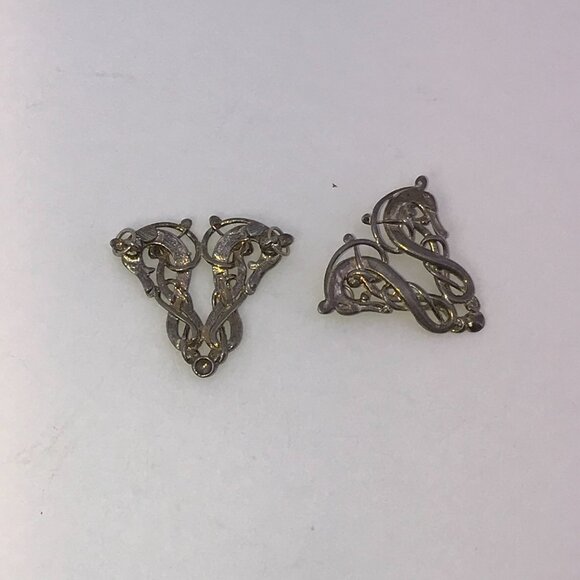 Sterling Silver Two Head Celtic Horse Pendant - Picture 7 of 16